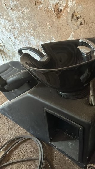 Sillon peluqueria con pila para lavar el pelo