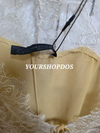 Blusa Zara encaje combinada T/XS-S