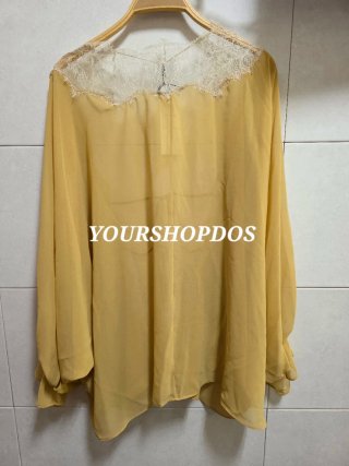 Blusa Zara encaje combinada T/XS-S