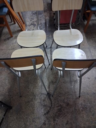 Sillas de cocina madera y metal