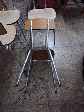 Sillas de cocina madera y metal