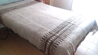 MANTA LANA de ALPACA - 2 m  x 1.50 m -