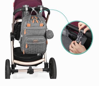 Mochila y Bolso para Bebé Gris