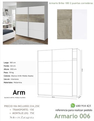 Armario vestidor blanco y gris