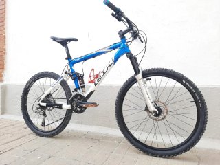 Bicicleta Montaña Talla M Azul/Blanca