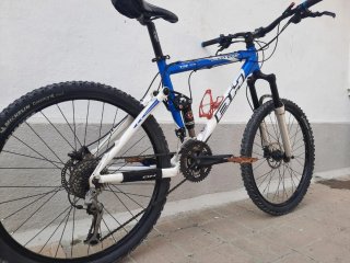 Bicicleta Montaña Talla M Azul/Blanca