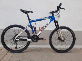 Bicicleta Montaña Talla M Azul/Blanca