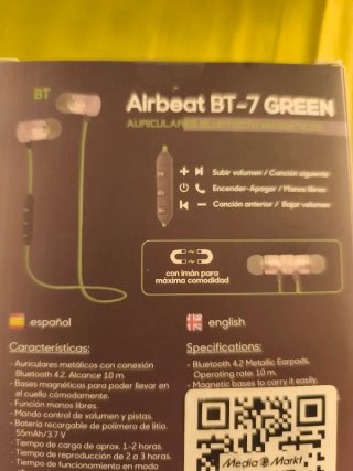 Auriculares Woxter Airbeat BT-7 Bluetooth Verde