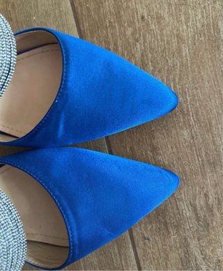 Scarpe eleganti blu tacco 10 cm n.40