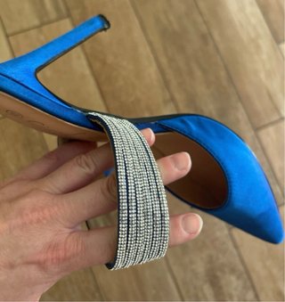 Scarpe eleganti blu tacco 10 cm n.40