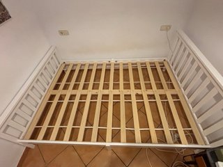 Cama de madera blanca - HASTA 20/06