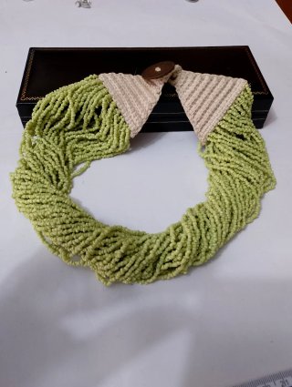Collana vintage etnica verde