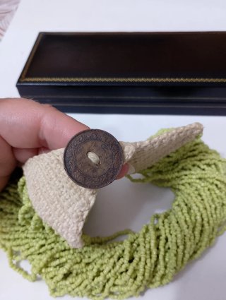 Collana vintage etnica verde