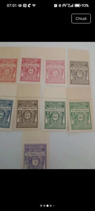 9 Francobolli Regno d'Italia 1929 Nuovi