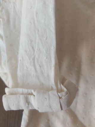 Camisa blanca manga larga