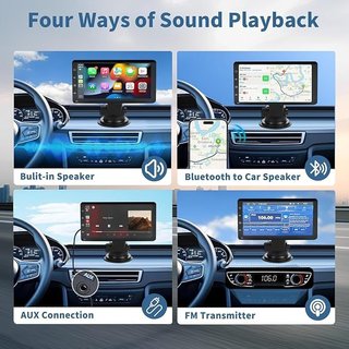 XINROAM Pantalla Coche 7'' CarPlay y Android Auto