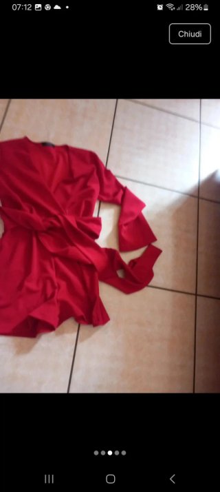 Vestito corto Bershka bordeaux