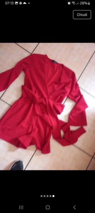 Vestito corto Bershka bordeaux