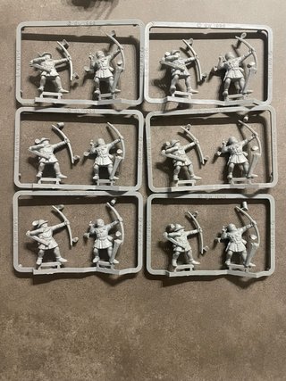 Warhammer Arqueros Bretonia GW 1996 en su matriz