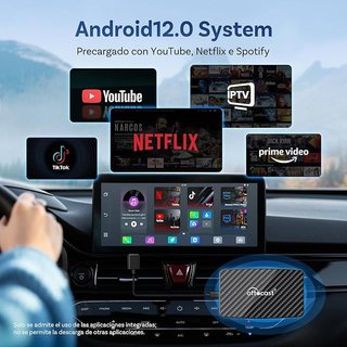 OTTOCAST Play2Video Adaptador CarPlay Android Auto