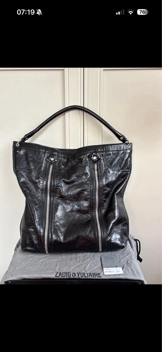 Bolso Zadig & Voltaire Negro Piel Cremalleras