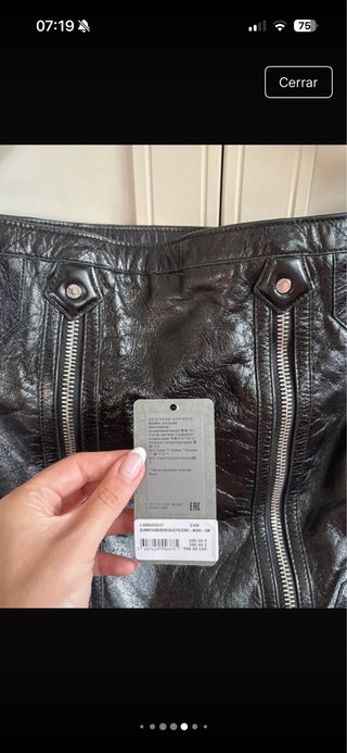 Bolso Zadig & Voltaire Negro Piel Cremalleras