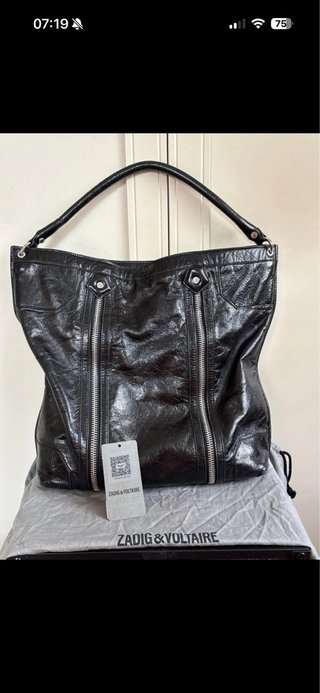 Bolso Zadig & Voltaire Negro Piel Cremalleras