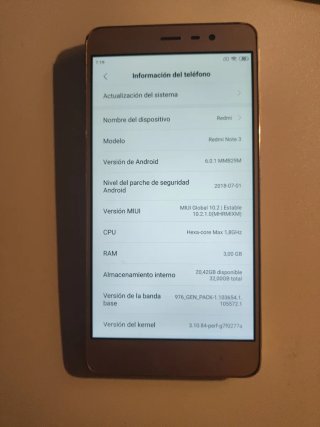 Xiaomi Redmi Note 3 Dorado