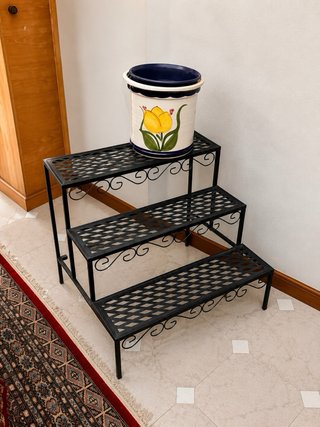 Escalera decorativa hierro forjado plantas