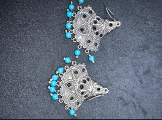 Pendientes Plata Ley Egipto Turquesa