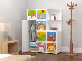 Armadio modulare per bambini bianco
