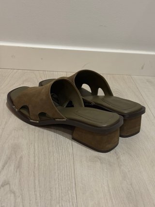 &Other Stories sandalias piel tacón ancho 41 nuevo