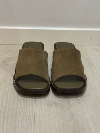 &Other Stories sandalias piel tacón ancho 41 nuevo