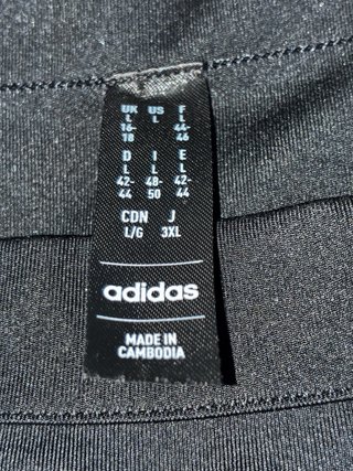 Camiseta Adidas Negra Mujer
