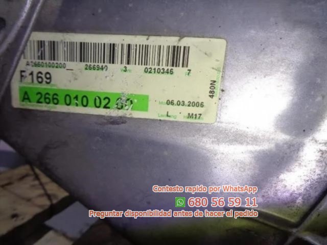 Motor 266940 mercedes-benz clase a a re Ref:669731