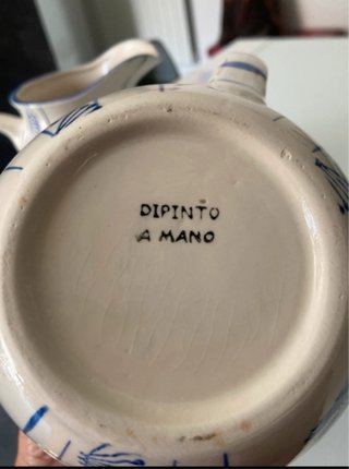 Lotto 2 Caraffe Ceramica Acqua e Vino
