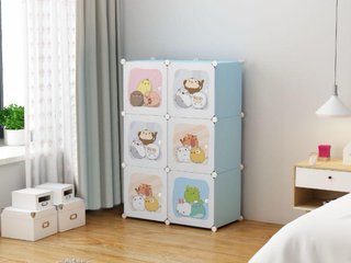 Armadio modulare per bambini 6 ante