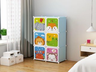 Armadio modulare per bambini 6 ante