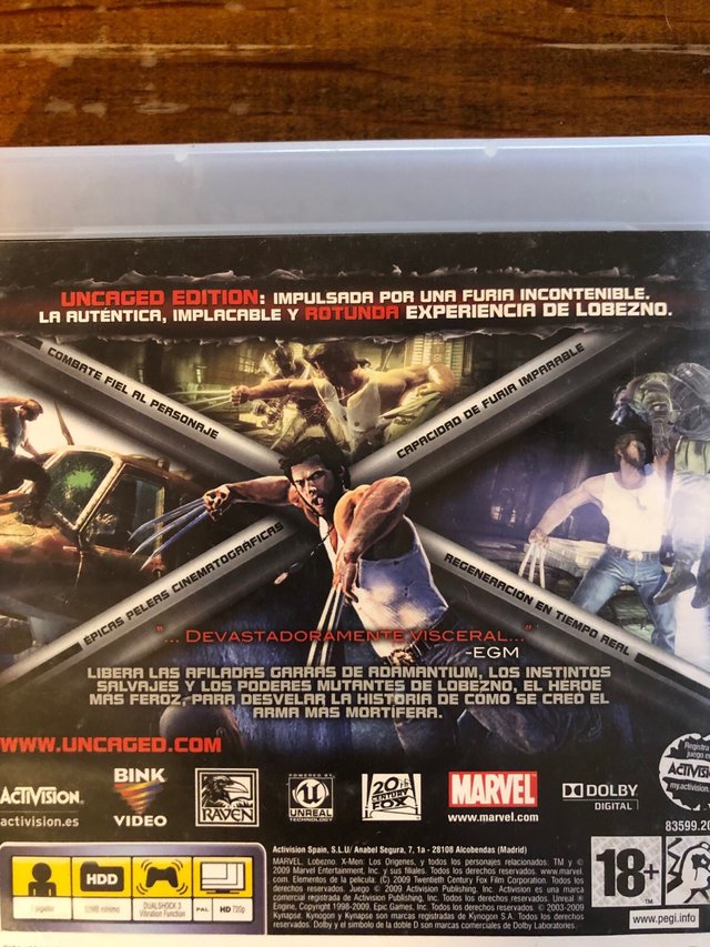 X-Men Origins: Wolverine Uncaged Edition per PS3