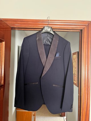 Traje de smoking Talla 44 azul marino