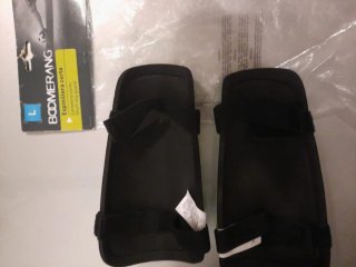 Espinilleras Boomerang Talla L Fútbol