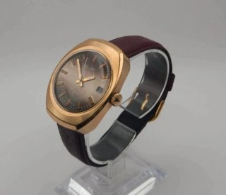 Orologio Poljot Uomo Oro Marrone