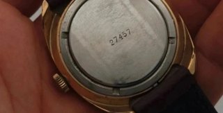Orologio Poljot Uomo Oro Marrone