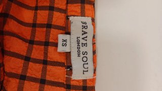 Vestido naranja cuadros vichy