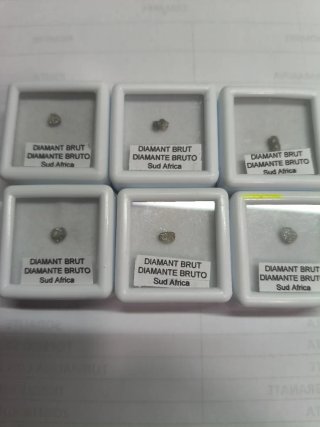 6 Diamanti Grezzi Sudafrica Minerali