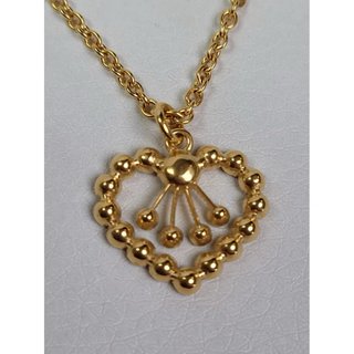 Collar Dior Chapado Oro Corazón Estrellas
