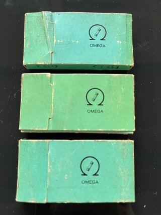 Lotto 3 Scatole Fusibili Vetro OMEGA 6x30