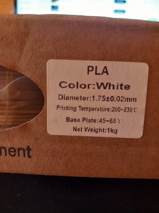 Filamento PLA para Impresión 3D 1kg