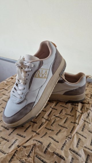 Zapatillas Napapijri S5DUST01/LEA Beige/Blanco T42