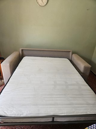 Sofá Cama Beige y Gris